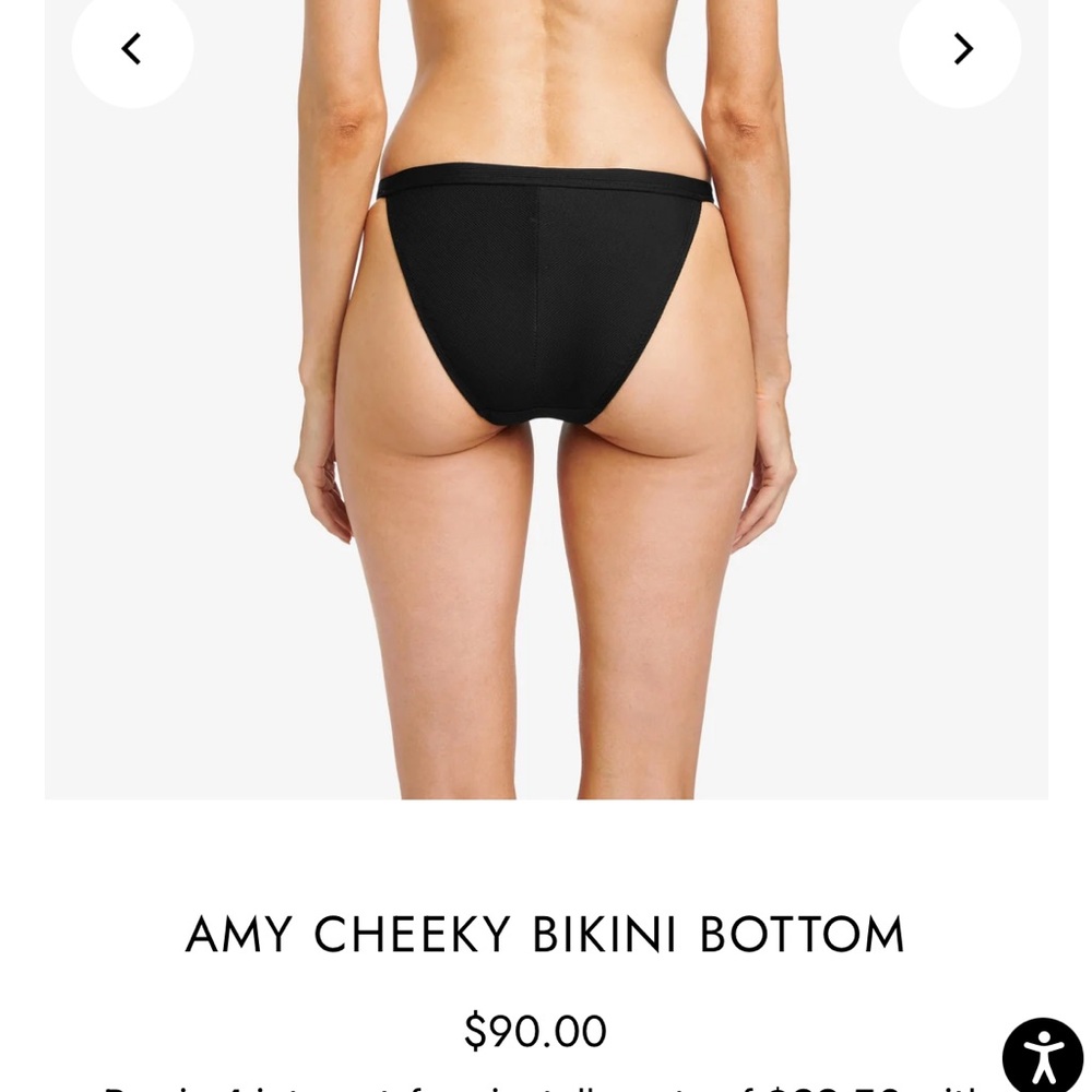 Robin Piccone Black Bikini Bottoms - Picture 2 of 7